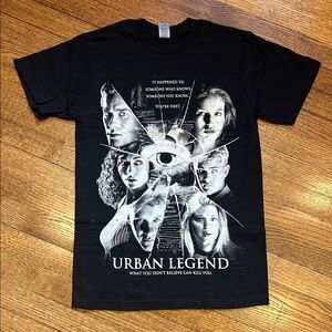 Black Urban Legend (98) Graphic T-Shirt - NWOT, Unisex Small
